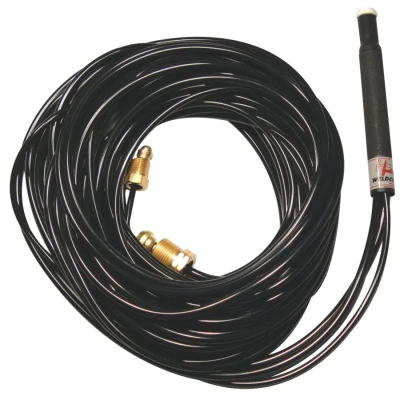 WP-20P Water Cooled Tig Torch Kit, Straight Head, 3/4 in Handle, 25 ft Cable