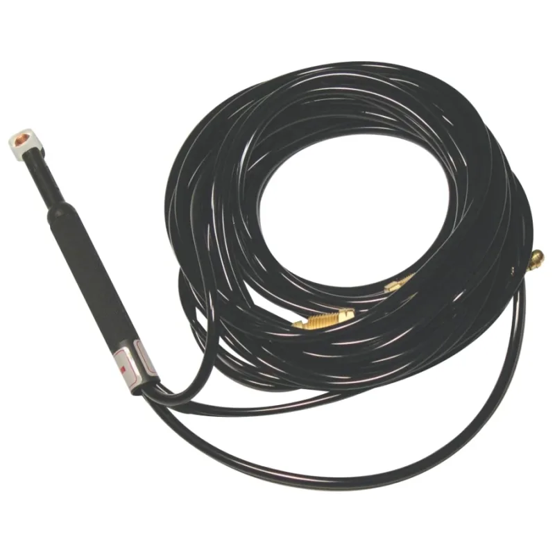 WP-24W Water Cooled Tig Torch Kit, Angled Head, 3/4 in Handle, 25 ft Cable