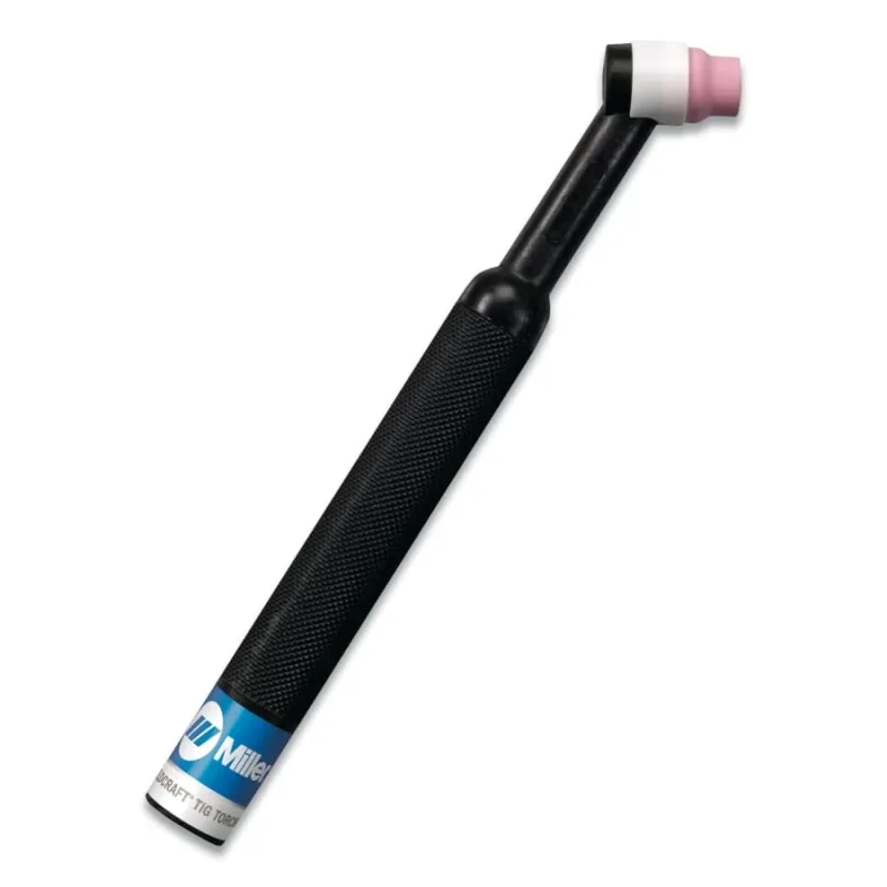 WP-24W Water Cooled Tig Torch Body, Angled Head, 3/4 in Handle