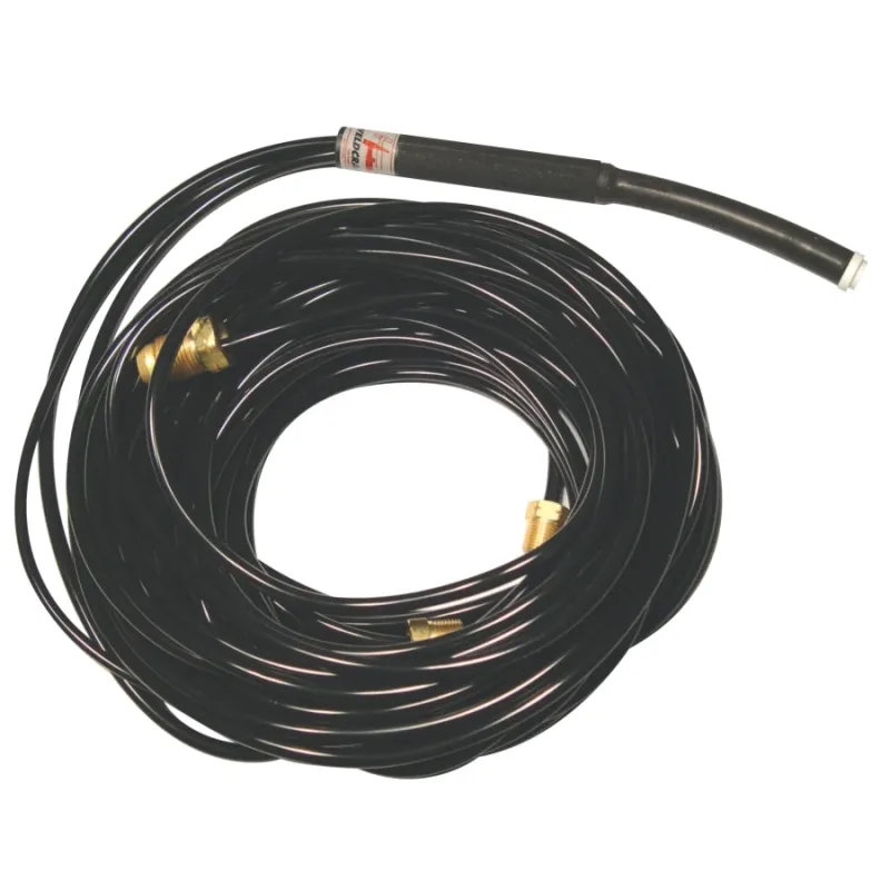WP-25 Water Cooled Tig Torch Kit, Straight Head, 3/4 in Handle, 12.5 ft Cable