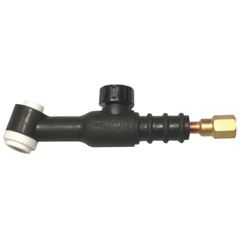 WP-9V Air Cooled Tig Torch Body, Angled Head, 3/4 in Handle