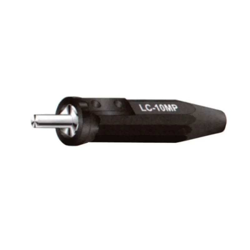 Machine Plug, LC-10MP, Single Oval-Point Screw Connection, 4 to 1/0 Cable Cap, Black