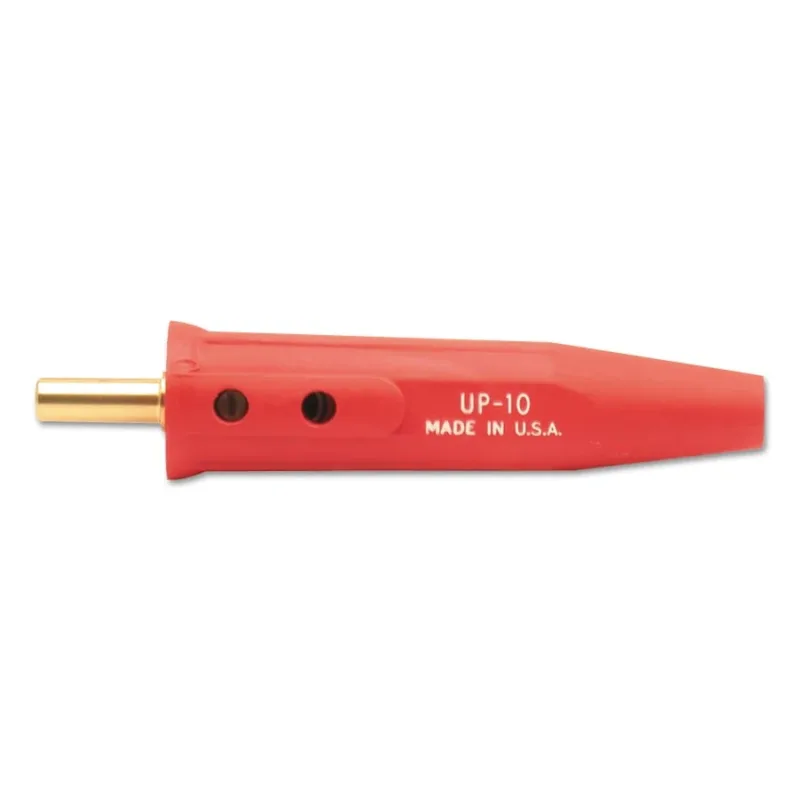 Machine Plug, Single-Oval-Point Screw Connection, 1/0-4 Cap., Red, LE UP-10