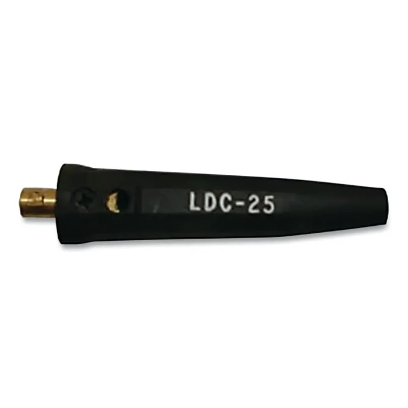 International DINSE Type Cable Connector, Male Connection, 8 thru 4, Single Oval thru Point, 150 Amp