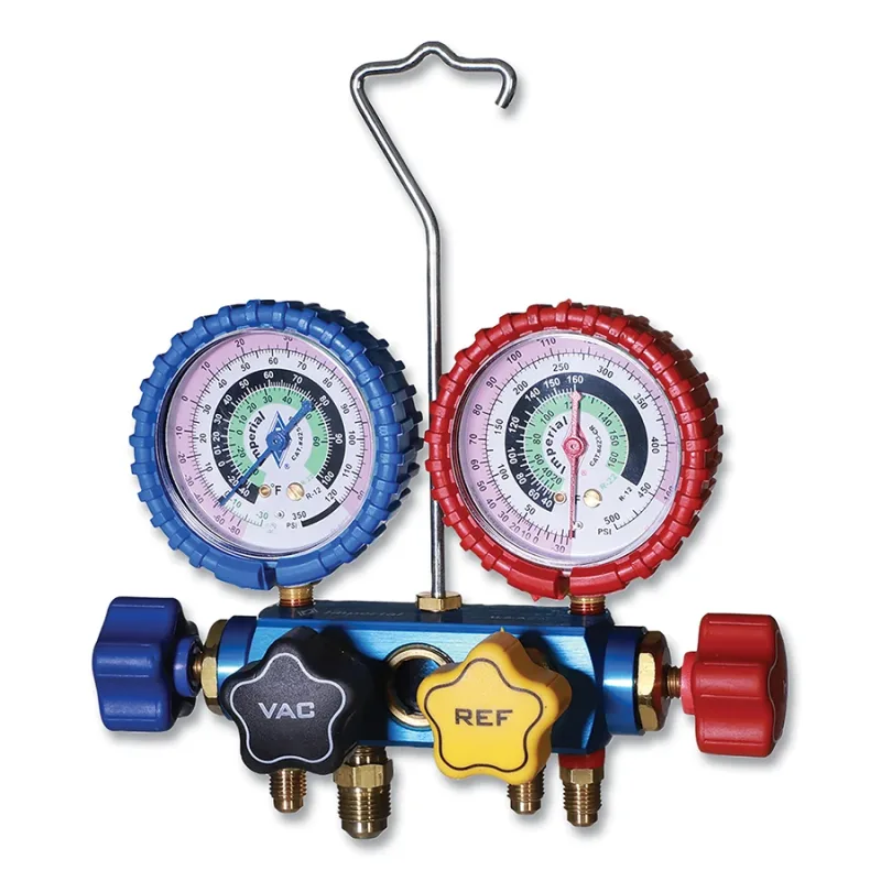 MANIFOLD 4 VALVE HOSES W/SIGHT GLASS