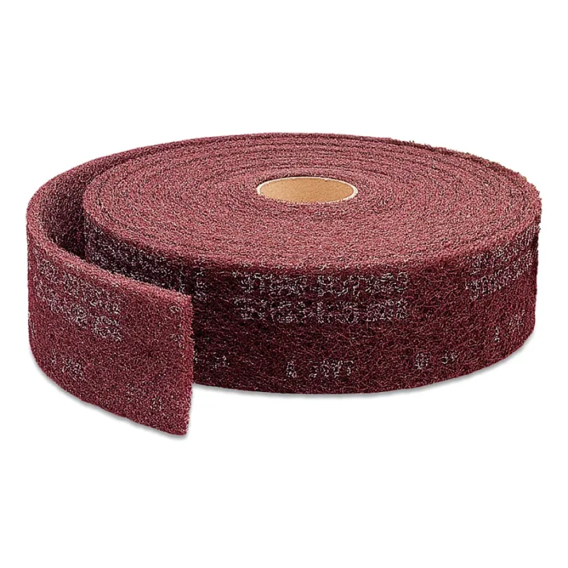 Clean and Finish Rolls, Medium, Maroon, 3 per case