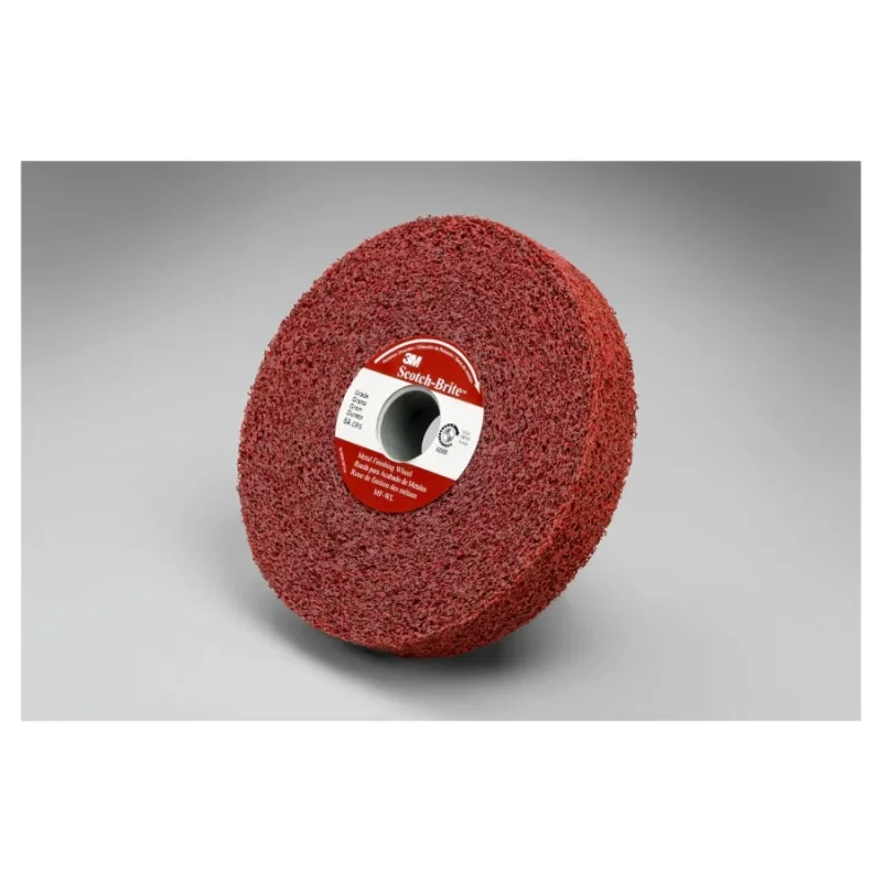 Metal Finishing Wheels, 6 in Dia, 1in Arbor, Coarse, Aluminum Oxide