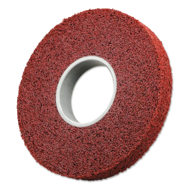 Metal Finishing Wheels, 12 in x 1 in x 5 in, MF-WL, 5A Medium, 3,000 rpm, Aluminum Oxide