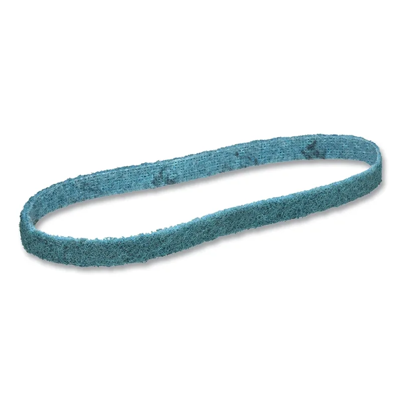 Surface Conditioning Belt, 1/2 in x 24 in, Very Fine, Blue