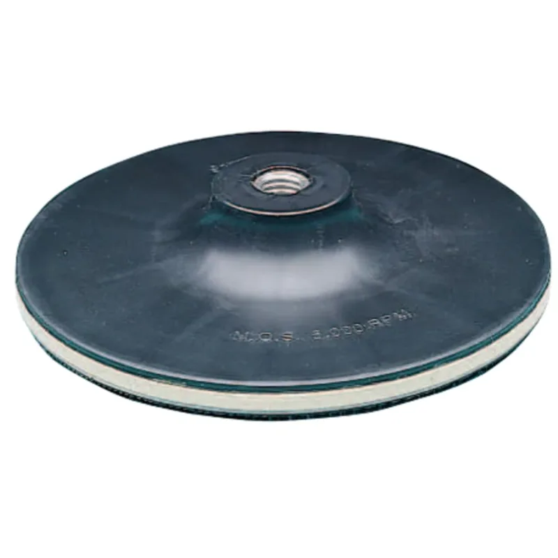 Hook and Loop Disc Pad Holder, Tall T Hook Type, 5 in Diameter