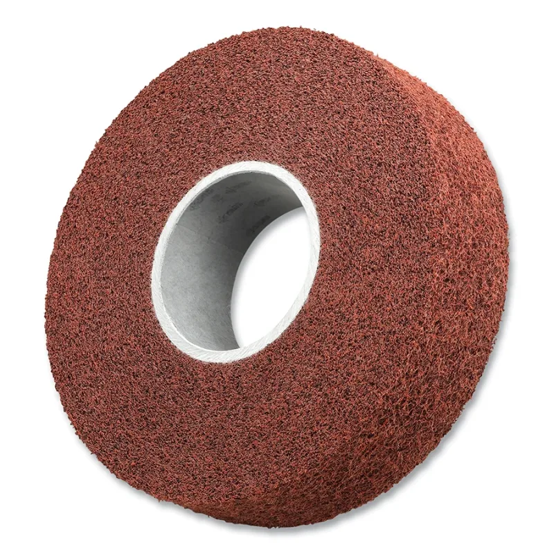 Metal Finishing Convolute Wheel, 8 in, 6A Coarse, Aluminum Oxide