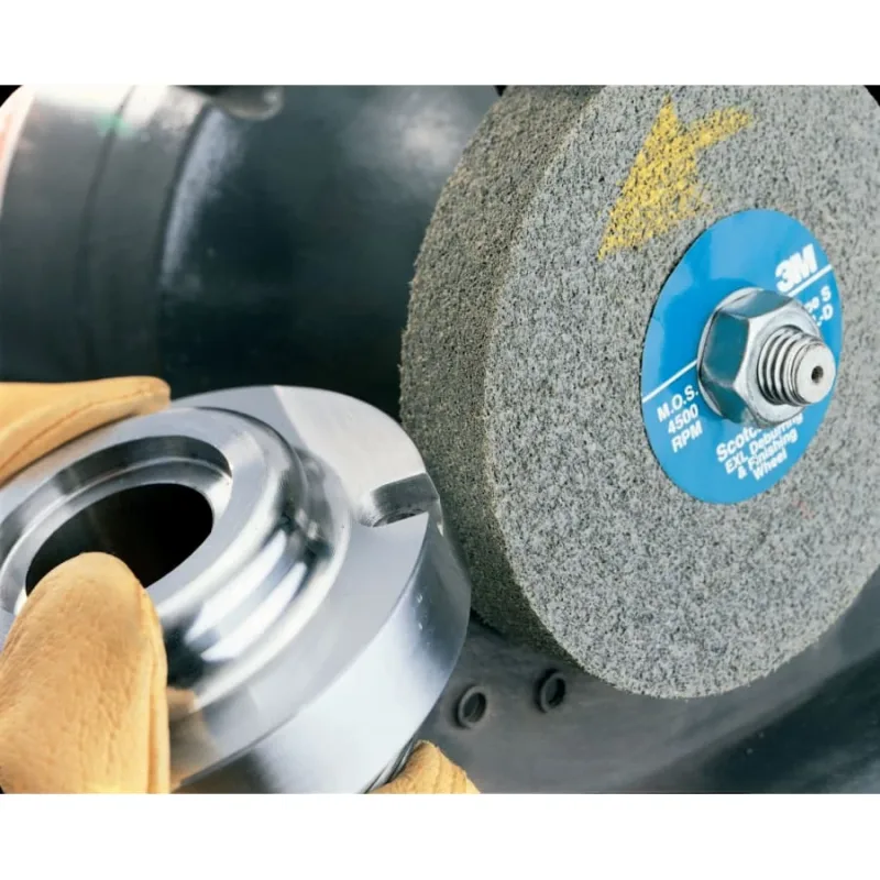 EXL Deburring Wheel, 8 in x 3 in, Medium, Aluminum Oxide, 4500 rpm