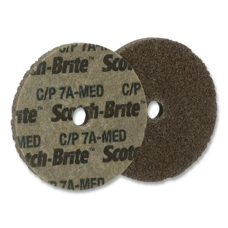 Cut and Polish Unitized Wheel, 6 in dia x 0.5 in arbor, Medium, 7500 RPM, Aluminum Oxide