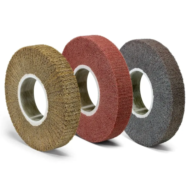 Flap Brushes, 3 Dia, 1/4 in Arbor, Fine, Silicon Carbide