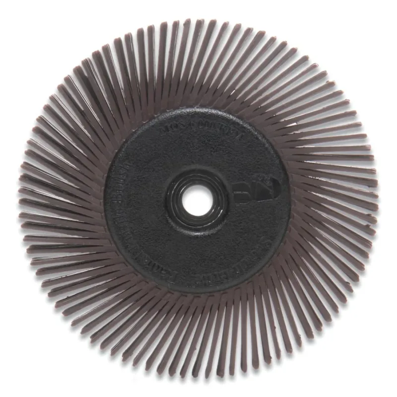 Scotch-Brite™ Radial Bristle Brush, 6 in dia x 1/2 in W, 10000 RPM