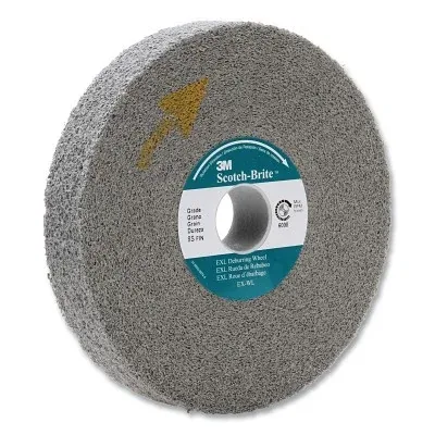 EXL Deburring Wheel, XL-WL, 8 in dia, 3 in Arbor dia, 4500 RPM, Silicon Carbide
