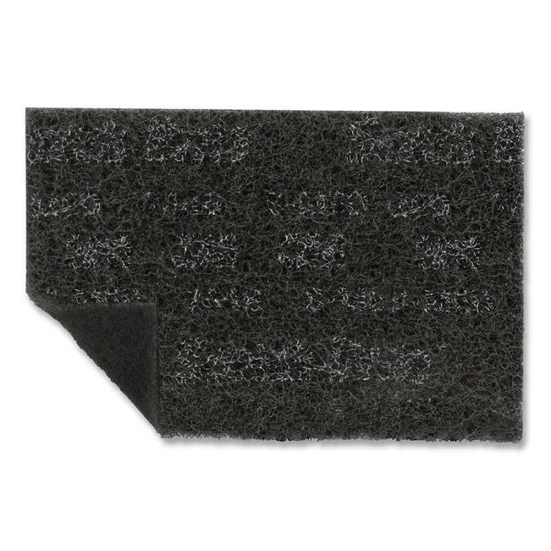 Blending Hand Pad, Silicon Carbide, Medium Grade, 6 in x 9 in, Gray