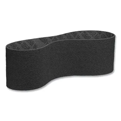 Surface Conditioning Low Stretch Belt, SC-BL, 4 in W x 118 in L, SiC Super Fine, Gray
