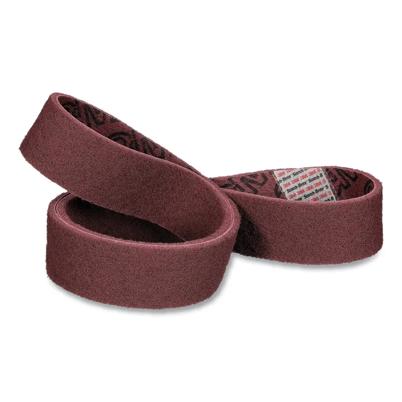 Finishing Film Backed Belt, 4 in W x 353 in L, FN-BF, Aluminum Oxide, Nylon Film