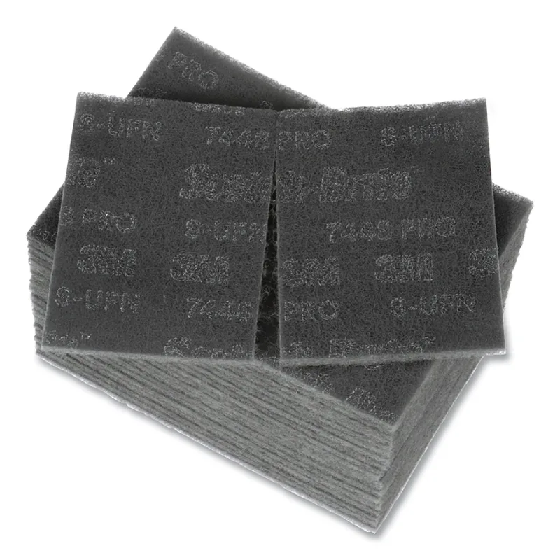 7448 Pro Hand Pad, Ultra Fine, 9 in L, Silicon Carbide, Gray