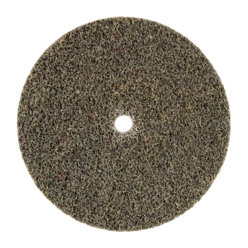 Deburr and Finish Pro Unitized Wheel, 3 in dia x 1/4 in AH x 1/4 in Thick, Medium+, 18100 RPM, Precision Shaped Ceramic
