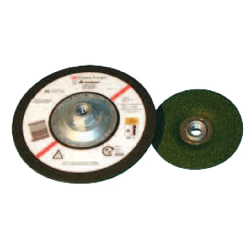 Green Corps™ Flexible Grinding Wheel, Quick Change, 4-1/2 in Dia, 1/8 in Thick, 36 Grit , Ceramic