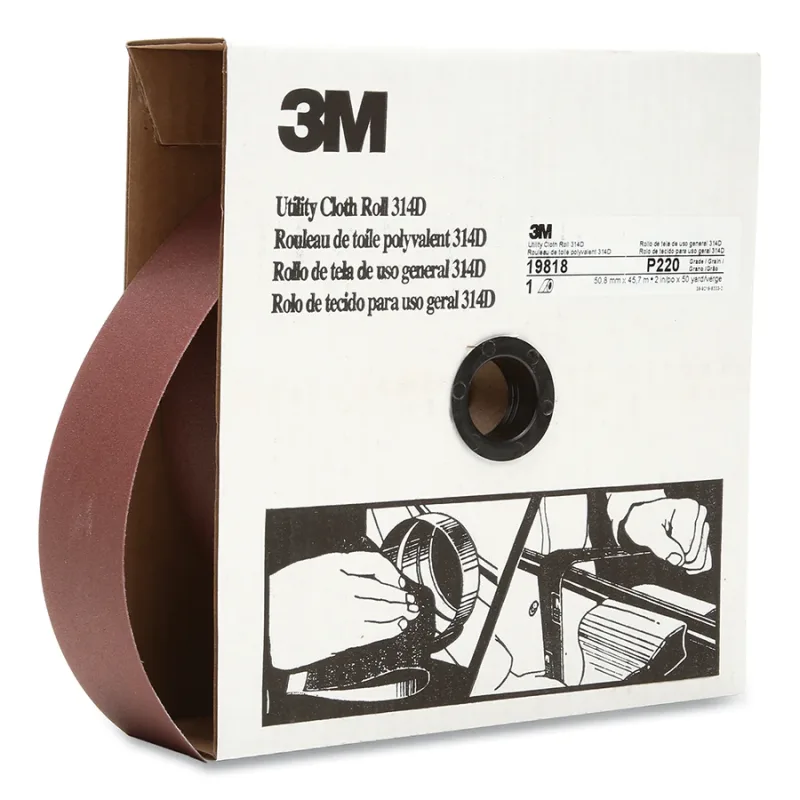 Utility Cloth Rolls 314D, 1 1/2 in x 50 yd, P320 Grit