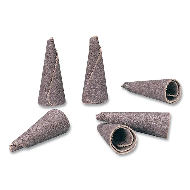 A/O Tapered Cone Point, 1 in dia, P120 Grit, K-110