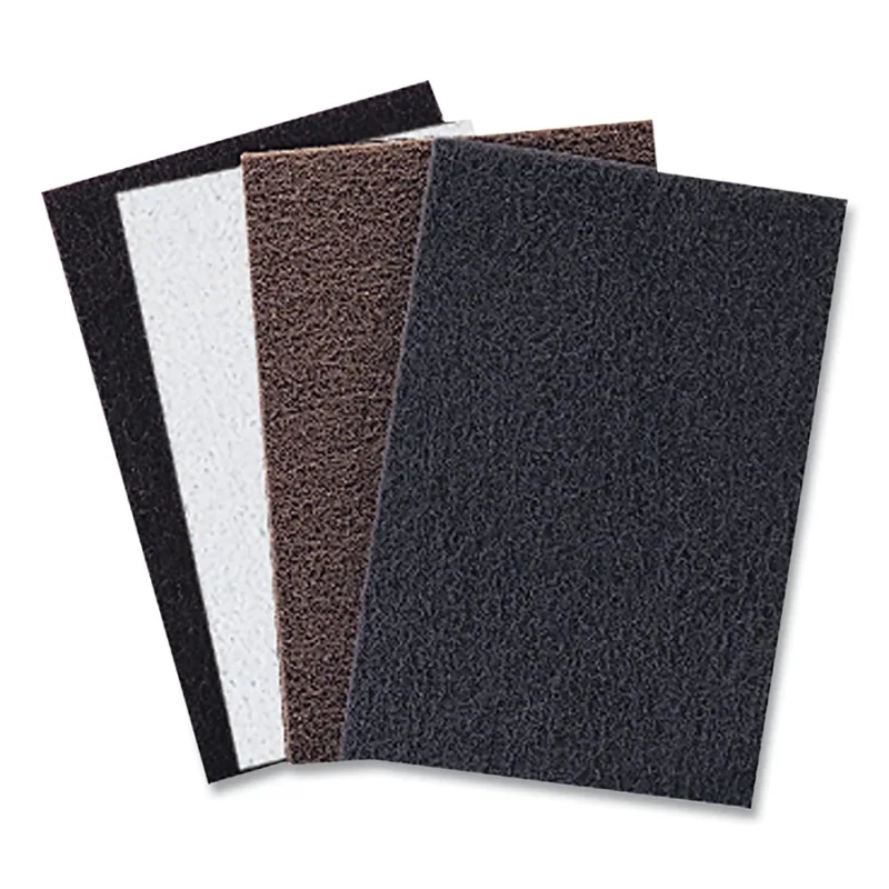 Buff and Blend HP Power Pad, 6 in W x 9 in L Very Fine, Aluminum Oxide, Red