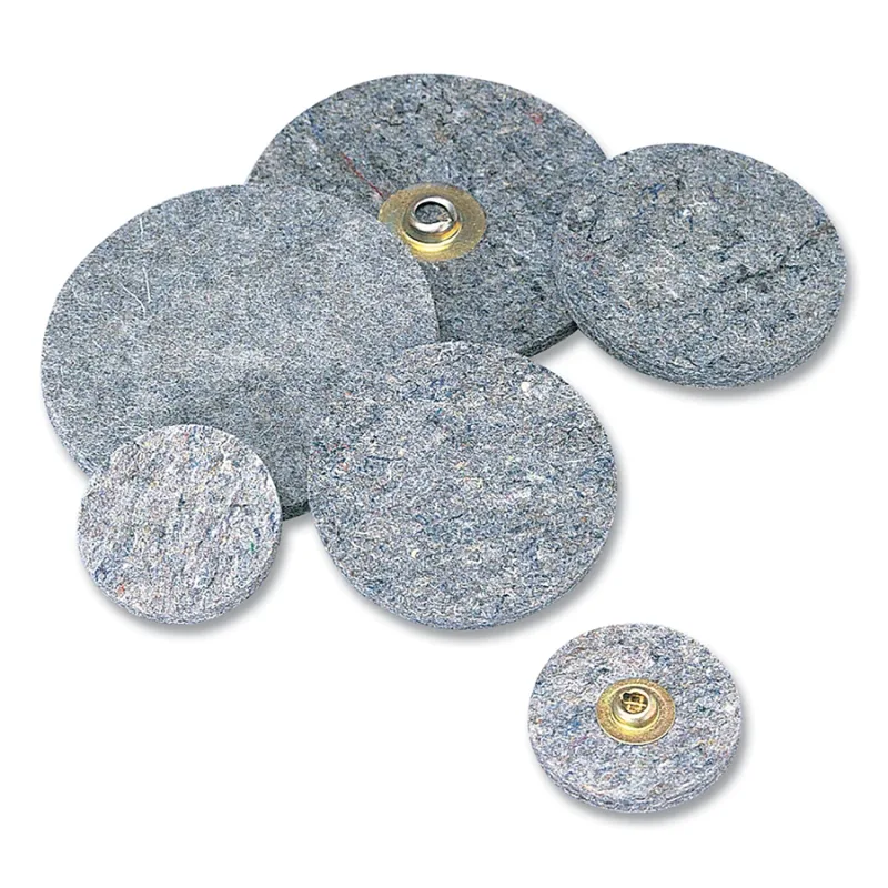 Quick Change Felt Polishing Disc, 3 in dia