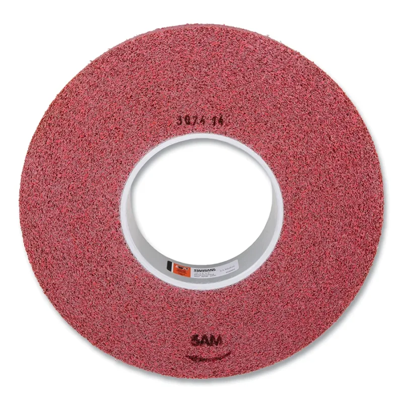 Standard Abrasives™ Metal Finishing Wheel, 12 in dia x 5 in Arbor, Medium, 3000 RPM, Aluminum Oxide