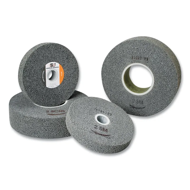 Multi-Finish Wheel, 6 in dia x 1 in Arbor, Coarse, 6000 RPM, Silicon Carbide