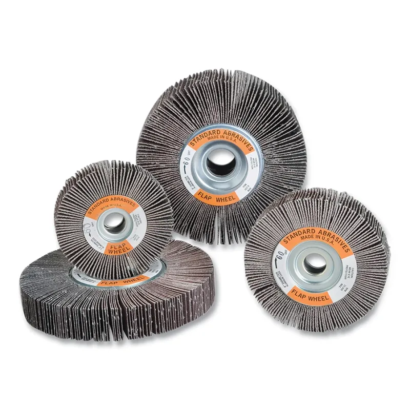 Standard Abrasives™ A/O Flap Wheel, 8 in dia, 80 Grit, 4700 RPM