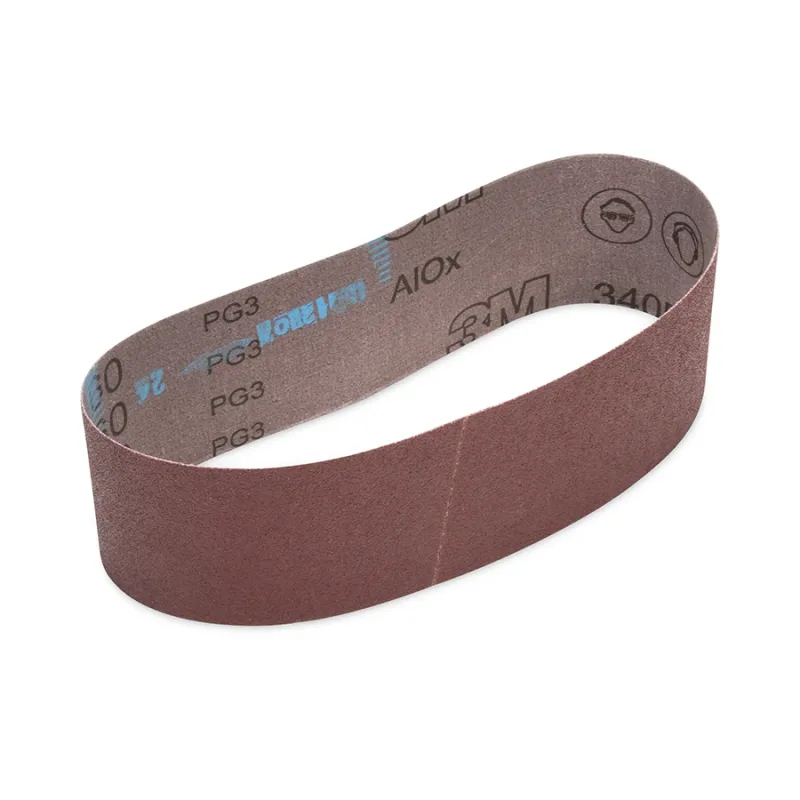 Cloth Belt, 340D, X-Weight, 37 in W x 60 in L, P100 Grit, Aluminum Oxide, Film-Lok/Single Flex