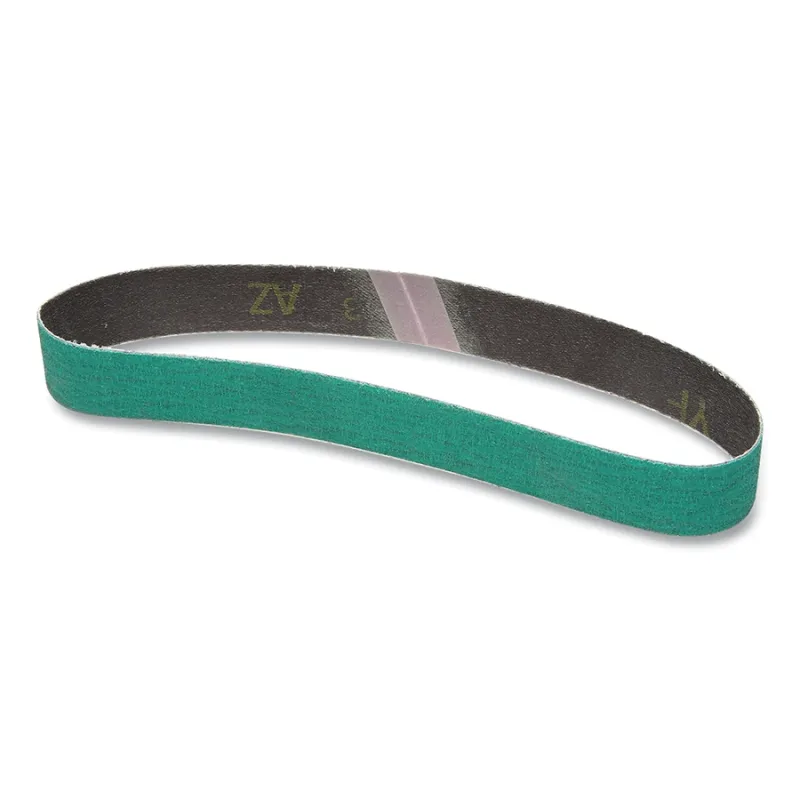 Cloth Belt, 577F, YF-Weight, 1 in W x 3-9/64 in L, 60 Grit, Alumina Zirconia, Film-Lok/Single-Flex