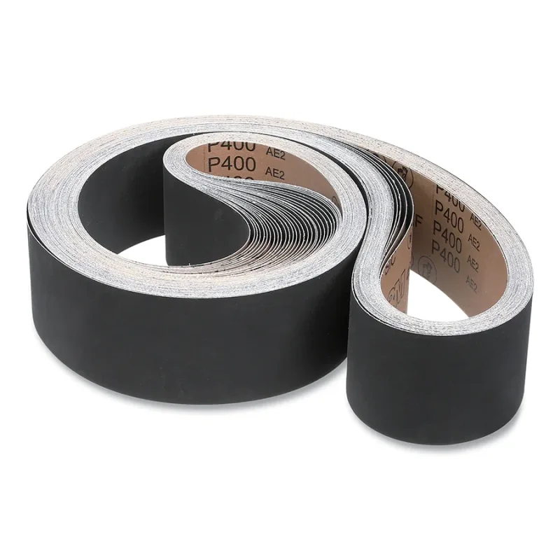 Cloth Belt, 461F, XF-Weight, 4 in W x 106 in L, P400 Grit, Silicone Carbide, Film-Lok/Single-Flex