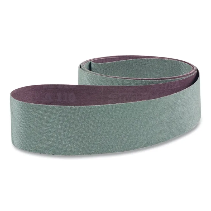 Trizact™ Cloth Belt, 407EA, JE-Weight, 1.5 in W x 12 in L, A110 Grit, Silicon Carbide, Film-Lok/Full-Flex