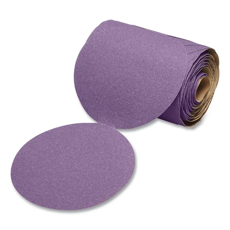 Cubitron™ II Stikit™ Film Disc Roll 775L, Precision Shaped Ceramic, 6 in dia, 800+ Grit, 600Z