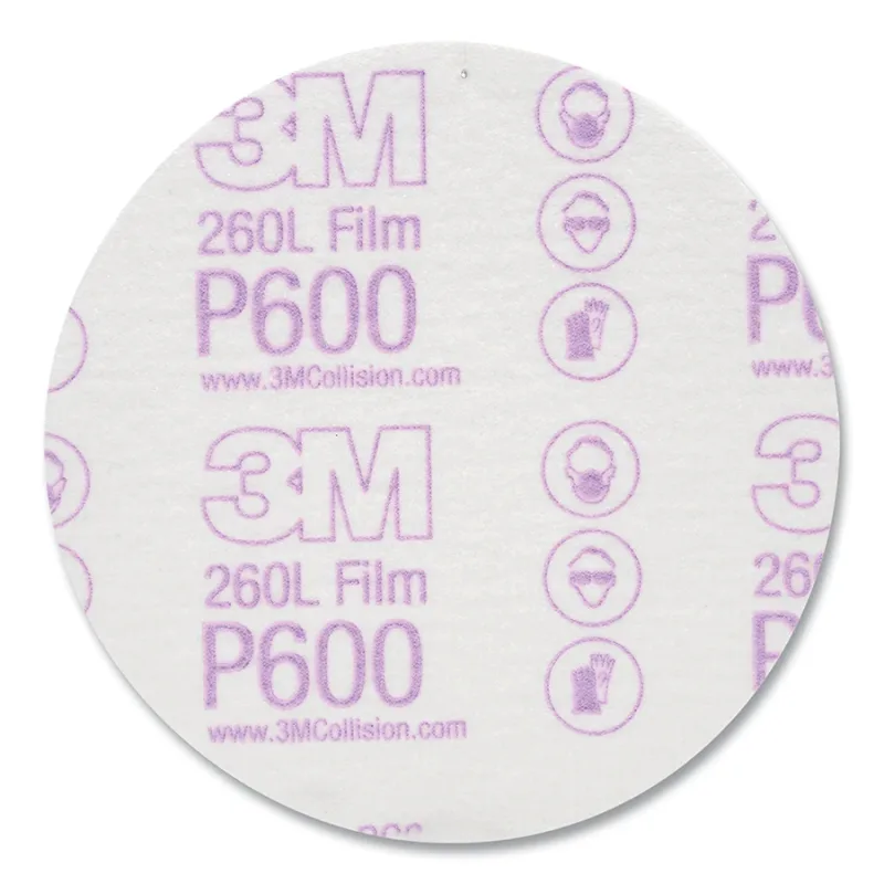 Hookit™ Finishing Film Abrasive Disc, Aluminum Oxide, 5 in dia, P600