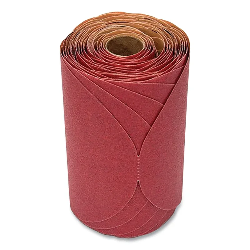 Red Abrasive Stikit™ Disc, Aluminum Oxide, 6 in dia, P800 grit, PSA