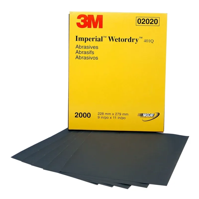 Wetordry™ Paper Sheets, Silicon Carbide, 1200 Grit, 11 in Long