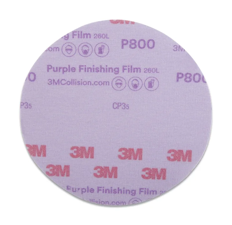 260L Hookit™ Finishing Film Abrasive Disc, 6 in, P800 Grit