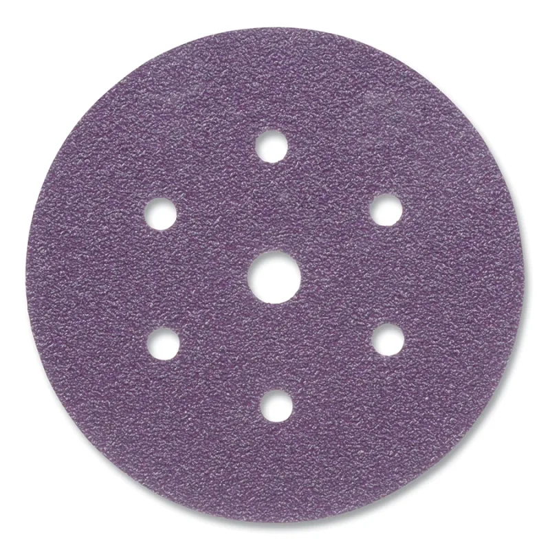Cubitron™ II Hookit™ Clean Sanding Abrasive Disc, 737U, Precision Shaped Ceramic, 6 in dia, 40+ Grade