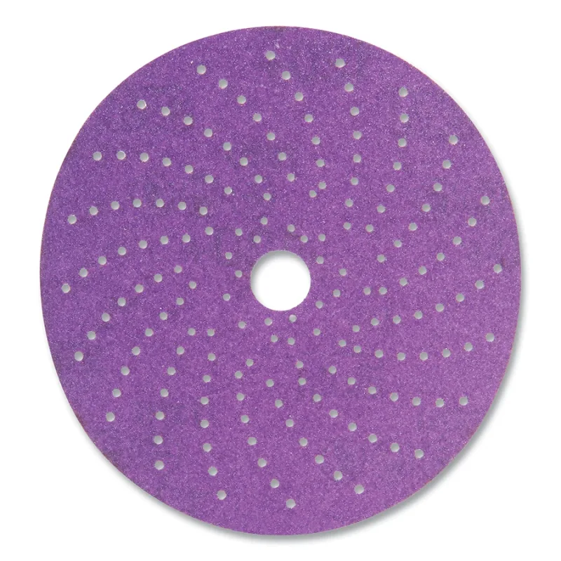 Cubitron™ II Hookit™ Clean Sanding Abrasive Disc, 737U, Precision Shaped Ceramic, 6 in dia, 120+ Grade