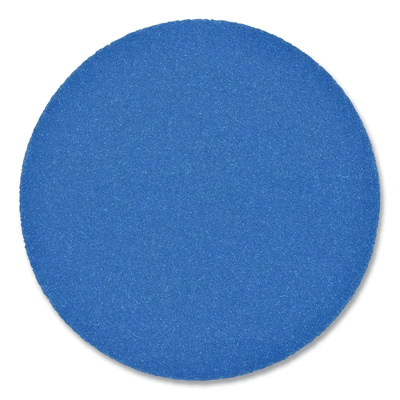 Hookit™ Blue Abrasive Disc, No Hole, Ceramic Aluminum Oxide, 5 in dia, 220 Grit, Hook-and-Loop