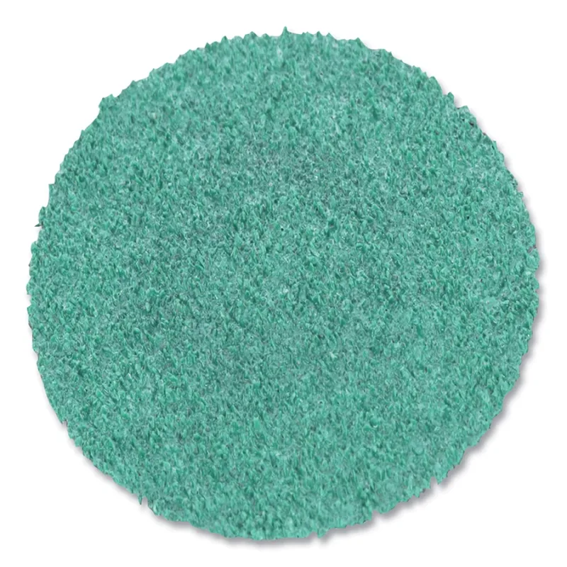 Roloc™ Green Corps™ Disc, 3 in dia, 40 Grit, 20000 RPM, Ceramic Aluminum Oxide
