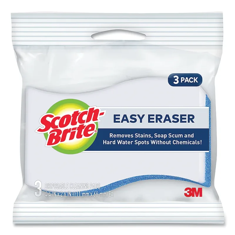ERASING PAD 833, 4.4 INX 2.6 IN X 0.9 IN,3/PKS