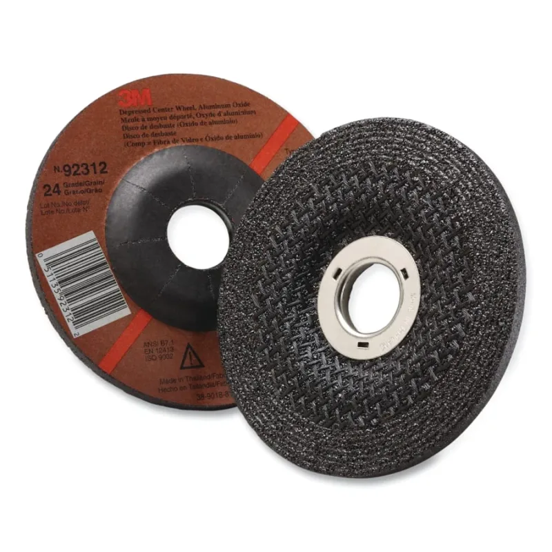 Depressed Center Wheel, 4 1/2 in Dia, 1/4 in Thick, 24 Grit Aluminum Oxide