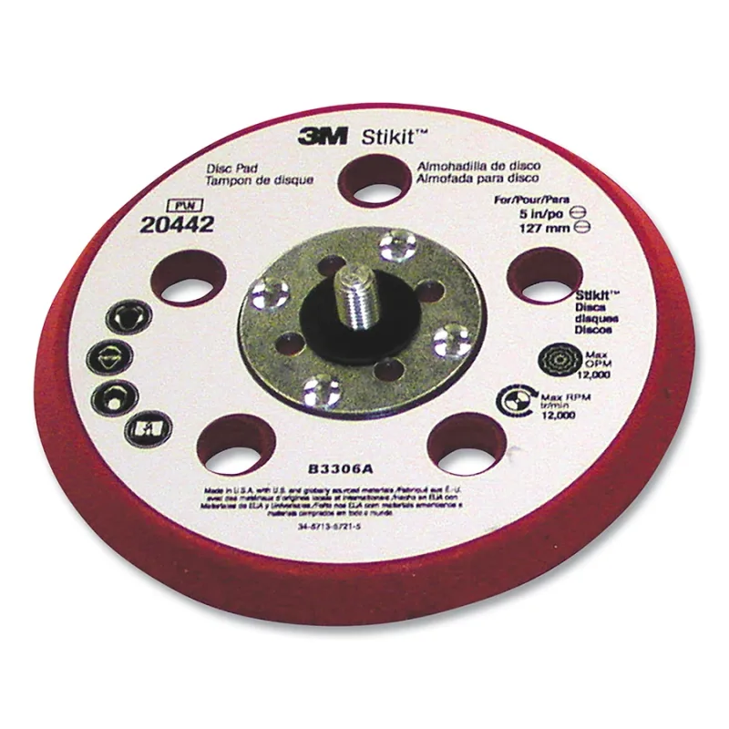 Stikit™ Low Profile Disc Pad, 5 in dia, Firm