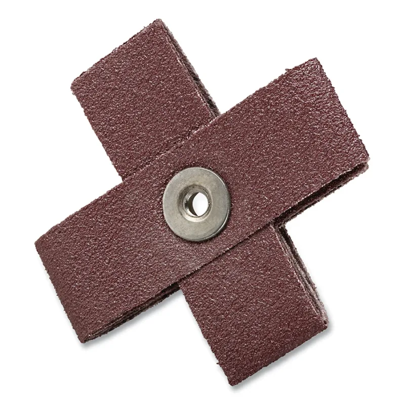 Cross Pad, 341D, X-Weight, 1-1/2 in x 1-1/2 in x 1/2 in Eyelet Arbor, 60 Grit, AO